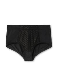sheego - High-Waist-Slip - schwarz
