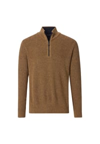CASAMODA - Pullover, Troyerkragen, für Herren - DUNKELORANGE