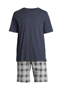 SCHIESSER - Schlafanzug Night & Home - Dunkelblau / blau