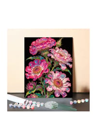 ARTNANAS - ARTNANAS DIY Malen nach Zahlen Set-"Glanz der Blüten" ohne Rahmen in 40*50CM - 