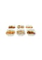 ALMINA® Almina 6er Snackschalen-Set aus Porzellan Servierschale mit Muster Bild 9