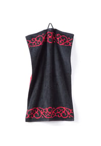 GRACE GRAND SPA - Gäste-Handtuch Akanthus mit Akanthus-Muster - Braun bordüre