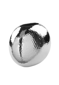 Fink Vase "Luna", Metall, vernickelt - LUNA - SILBER