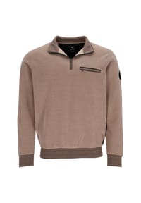 hajo - Sweatshirt Thermocord Pullover Troyer - braun