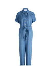 CARTOON - Jumpsuit, Klappkragen, für Damen - 8619 MIDDLE BLUE