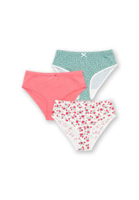 KITE - Kinder Rosey Posey 3-Pack Unterhosen Bio-Baumwolle - mehrfarbig