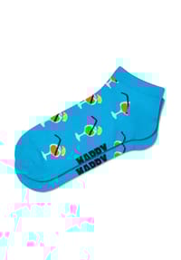 HAPPY SOCKS - Sneakersocken "Orange Spritz", Rippbündchen - 6300 BLUE