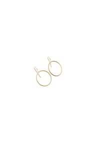 LES REINES - The Gracious – Minimalistische Ohrringe, 24K vergoldet - Gold