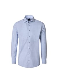 Venti - Herren Businesshemd Print Comfort Fit - Blau