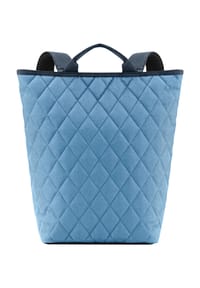 reisenthel® - Shopper-Backpack M, Laptopfach, Steppoptik - RHOMBUS BLUE