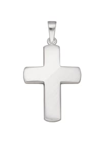 Adelia's - Damen Silber Schmuck 925 Silber Kreuz Anhänger - silber