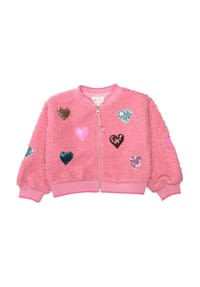 JETTE - Felljacke, Pailletten, für Kinder - COTTON CANDY
