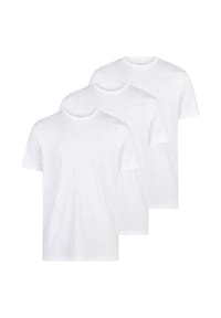 redmond - T-Shirt 3er Pack Basic - Beige