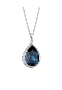 elli. - Halskette Elli Halskette Tropfen Kristall 925 Silber - Blau