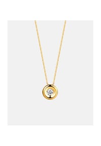 Diamant L'eternel - Kette mit Anhänger, mit 0.05 ct Diamant, 750 Gelbgold - gold