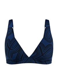 TRIUMPH - Bustier-Bikini-Top Flex Smart Summer Plunge - BLUE - DARK COMBINATION