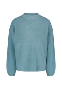 BETTY BARCLAY - Strickpullover mit Stehkragen - Blue Fog Melange
