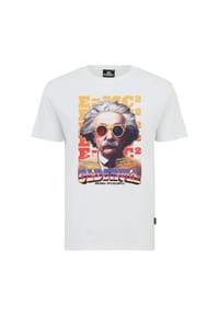 OLDSKULL - T-Shirt Wrldvibe Einstein Graphic mit coolem Frontprint - Black