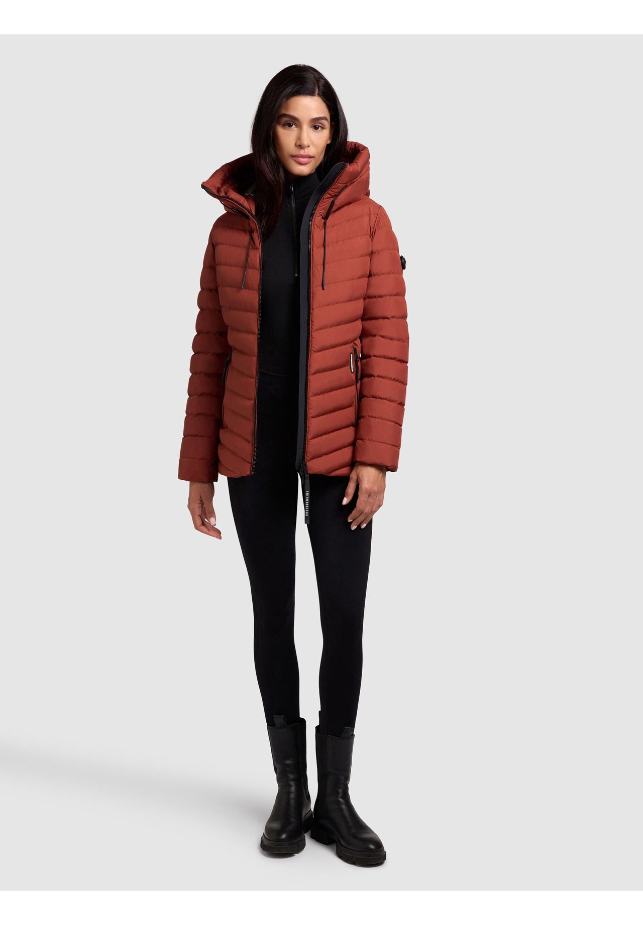 Rote Winterjacke Damen Steppjacke Rote Kurzjacke Damen Khujo