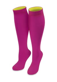 normani® - 1 Paar Kniestrümpfe Bi-Color - Apfelgrün/Moosgrün