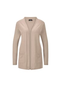GOLDNER - Kurzgröße:  Elegante Strickjacke mit Kaschmir - beere