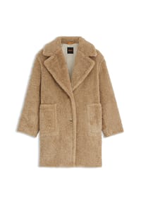 BOSS Orange - Fellmantel, Reverskragen, für Damen - 222  RUST/COPPER