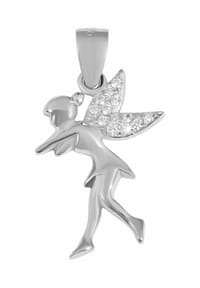 Adelia's - Kinder Anhänger Fee aus 925 Silber mit Zirkonia - silber