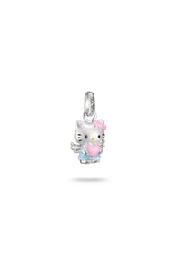 Thomas Sabo THOMAS SABO x HELLO KITTY - Hello Kitty Charm Engel und Herz - silberfarben, schwarz, pink, gelb, hellblau