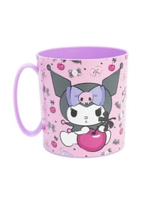 COFI - Hello Kitty Becher Mikrowellengeeigneter Kunststoffbecher 390?ml – Mot - Lila 9x8x11cm