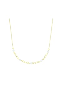 amor - Collier für Damen, Edelstahl, Glasperle | Herz - Gold