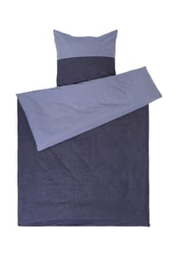 GALERIA home - Flanell-Bettwäsche - 57 MARINE/JEANSBLA