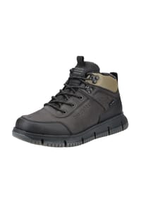 bugatti - Lederimitat Stiefelette - Dunkelgrau/Grün