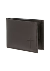 oxmox® Leather - Leather Geldbörse RFID Schutz Leder 11 cm - braun-circle bloom