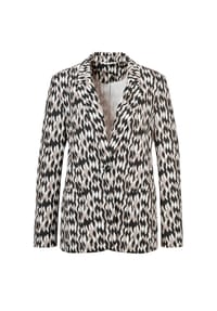 GOLDNER - Blazer gemustert - schwarz / weiß / beige / gemustert