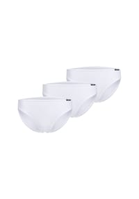 SKINY® - Cotton Essentials Slip, 3er-Pack, Elastikbund, für Damen - 0500 WHITE