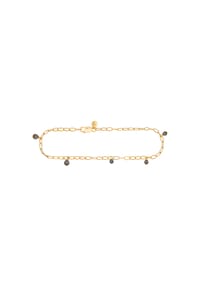 caї - Damen Armband, 925er Silber mit Hämatitperlen - GELBGOLD