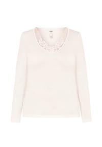 -con-ta- - Unterhemd, Spitze, für Damen - 115 WOLLWEISS
