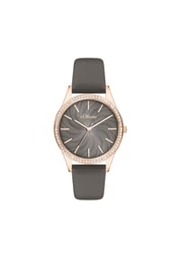 s.Oliver - Armbanduhr Classic Sparkle - braun