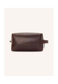BUCKLE & SEAM Everest - Everest Kulturbeutel Leder 22 cm - brown