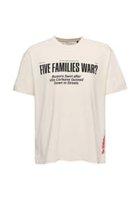 RE:COVERED - T-Shirt The Godfather New York 1945 Relaxed mit angesagten Prints - Ecru
