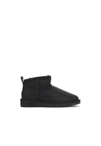 kazar - Schwarze isolierte Damen-Schneestiefel aus Leder - Schwarz