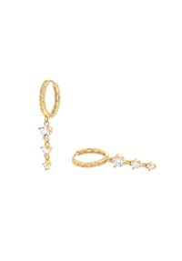 NOELANI - Damen Creolen, 925er Silber - GOLD
