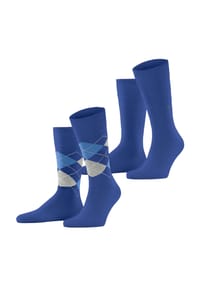 Burlington - Everyday Socken, 2er-Pack, Rippbündchen, für Herren - 2000 WHITE