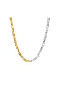 Luluandjane - Damen Kette aus Metall-Legierung in Silber/Roségold - silber