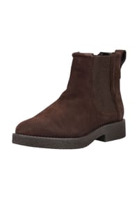 CLARKS® - Veloursleder/Textil Stiefelette - Dunkelbraun