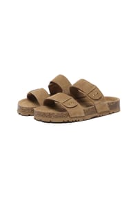 EVERAU® - Damen Leder Sandalen - Scarlet - CHESTNUT
