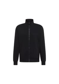 MUSTANG® - Herren Sweatjacke - Dillon, Soft French Terry, Stehkragen, Baumwolle - Schwarz