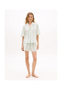 TOMMY HILFIGER - Schlafanzug Ess. Sleep, Reverskragen, für Damen - 0CD  GREEN