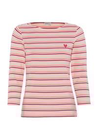 TOM TAILOR - Shirt, U-Boot-Ausschnitt, für Damen - BLUE GREEN REGULAR