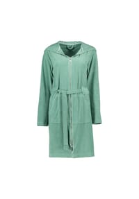 VOSSEN® - Bademäntel Damen Kurzmantel mit Kapuze Tampa evergreen - 5525 - grün